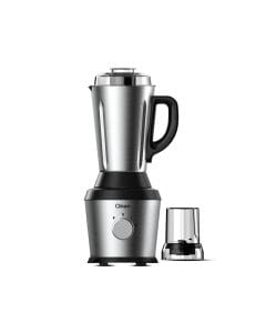 Clikon 2-in-1 Blender 600W Stainless Steel Big Jar, Multi-Speed Control, Durable Stainless Steel Blades | Stainless Steel/Black - CK2694