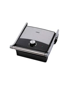 Clikon Contact Grill 2000W Adjustable Temperature Control Knob, Non-Stick Grill Plates, Fast Heating Design | Stainless Steel/Black - CK2476