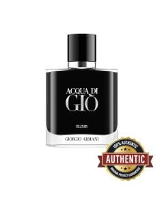Armani Acqua di Giò Elixir for Men 50ml – Marine Notes, Bergamot, Violet Leaf & Patchouli Deep Woody Aquatic Intense Fragrance
