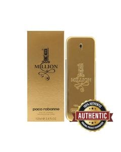 Paco Rabanne 1 Million EDT 100ml Men’s Perfume, Woody Spicy, Blood Mandarin Grapefruit Mint, Cinnamon Rose, Leather Amber Patchouli, Long Lasting