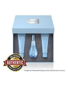Davidoff Cool Water Woman Eau de Toilette Gift Set 100ml – Pineapple, Melon, Lotus, Lily & Musk Fresh Aquatic Fragrance