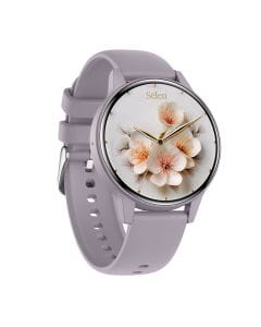 XCell Selen 2 Smartwatch – IP67 Water Resistant, Bluetooth 5.1, Purple Case, Purple Silicone Strap | XL-WCH-SELEN2-PURF-PURSS