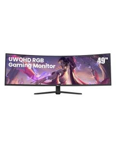 Epic Gamers Apex 49" UWQHD Curved RGB Gaming Monitor – 5120×1440 VA Panel, 144Hz Refresh Rate, 1ms Response Time, Adaptive-Sync | Black - EP49-VA-144