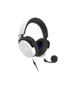 NZXT Relay Wired PC Gaming Headset – Hi-Res Audio, DTS Headphone:X 7.1 Surround Sound, 40mm Drivers, Detachable Mic, Memory Foam | White - AP-WCB40-W2