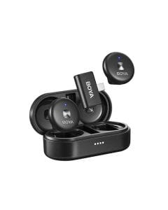 BOYA Omic-U 2.4GHz Dual-Channel Wireless Microphone System – Ultra-Compact Wireless Recording System | Black – Omic-U