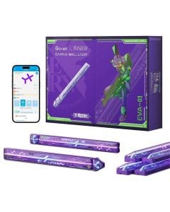 Govee x Evangelion Gaming Wall Lights – Modular RGBIC Smart Wall Lighting, App Control, Anime Edition Lighting Kit | Black – H6063