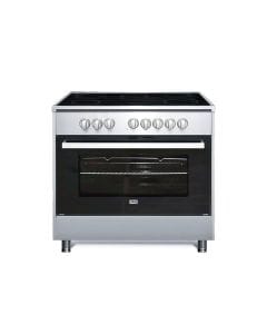 ALM Vitro Ceramic Electric Cooker 90x60cm, Sleek Design, Durable Construction, Top And Bottom Heating Elements - Silver - ALM-9060CSV