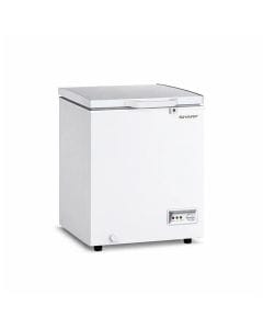 Sharp Chest Freezer 130L, Fast Freezing Function, Mechanical Temperature Control, A+ Energy Class - White - SCF-K130X-WH3