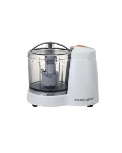 Black+Decker Mini Chopper 120W, Stainless Steel Blade, Safety Interlock On The Lid, Ultra Sleek Design - White - SC350-B5
