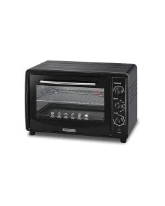 Black+Decker Toaster Oven 45L, Thermostat Control, Adjustable Timer, Non-Stick Food Tray With Handle - Black - TRO45RDG-B5