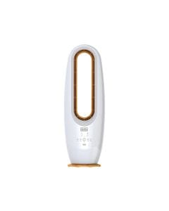 Black+Decker Bladeless Fan 85cm, Powerful Motor, Integrated LED Lighting, Innovative Bladeless Design - White - FBL85-B5