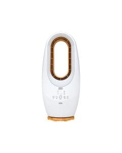 Black+Decker Bladeless Fan 58cm, Powerful Motor, Integrated LED Lighting, Innovative Bladeless Design - White - FBL58-B5
