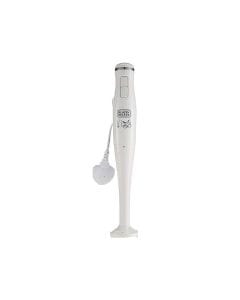 Black+Decker Stick Hand Blender 300W, Dual Variable Speed, 500ml Beaker, Stainless Steel Blades - White - SB2500-B5