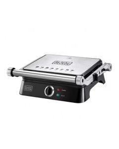 Black+Decker Contact Grill 1400W, Fixed Plate Design, Variable Temperature Control, Non-Stick Cooking Plates - Black - CG1400-B5
