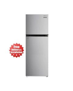 Sharp Double Door Refrigerator 450L, Electronic Temperature Control, A+ Energy Class, Inverter Compressor - Inox - SJ-HM450-HS3