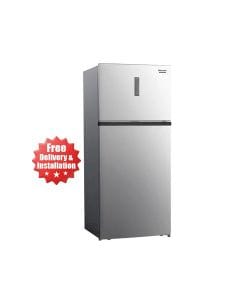 Sharp Double Door Refrigerator 540L, Electronic Temperature Control, Tropical Climate Class, External LED Display - Inox - SJ-HM540-HS3