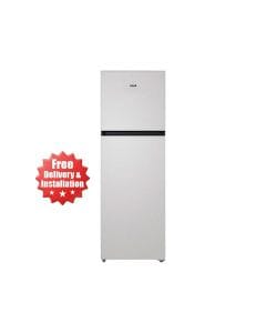 ALM Double Door No Frost Refrigerator 490L, Electronic Temperature Control, LED Display, Toughened Glass Shelves - Silver - ALM-RF490ST