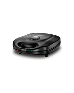 Black+Decker 4 Slice Sandwich Maker, 1400W Power, Multifunction Non-Stick Coated, 180° Flat Grill Mode - Black - TS4130-B5