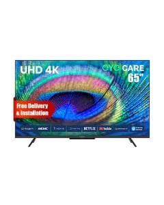 Skyworth 4K Ultra HD Smart LED TV 65 Inch, Dolby Audio, Sleek Bezel Design, Smart Features - Black - 65G6500H