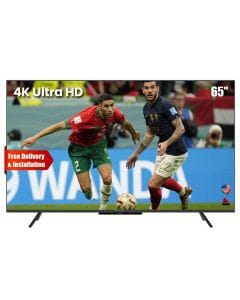 Skyworth 4K Ultra HD Smart LED TV 65 Inch, Dolby Audio, Sleek Bezel Design, Smart Features - Black - 65G6500H