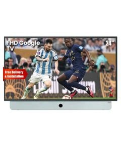 Skyworth Full HD Portable Google Smart TV 24 Inch, Built-In Battery (Up To 3 Hours), Lightweight Design, Smart Connectivity - Blue - 24LP60G-B