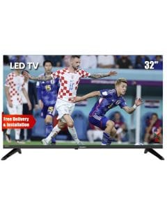 Sharp HD Google Smart LED TV 32 Inch, Frameless Design, Smooth Performance, Dolby Audio - Black - 2T-C32GH3000NX