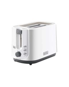 Black+Decker 2-Slice Cool Touch Toaster 750W, Electronic Browning Control, Removable Crumb Tray - White - ET125-B5