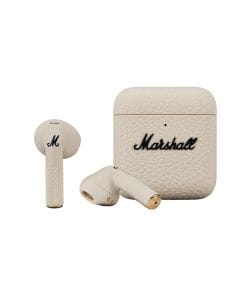 Marshall Minor IV True Wireless Earbuds 30H Playtime Bluetooth LE Audio Touch Controls Fast Charging Open-Fit Design | Cream-1007875