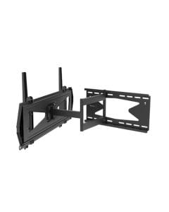 Hama Fullmotion Professional TV Wall Bracket 80" 600x400 VESA, Swivel & Tilt Adjustment, Heavy Duty Steel Mount | Black - 118075