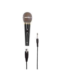 Hama DM 60 Dynamic Microphone Wired Vocal Mic, Unidirectional Sound Pickup, Durable Handheld Design for Karaoke & PA Systems | Black - 46060