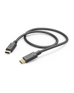 Hama Charging Cable USB-C to USB-C 1.5m Fast Charging & Data Transfer, Durable Flexible Design | Black - 201591