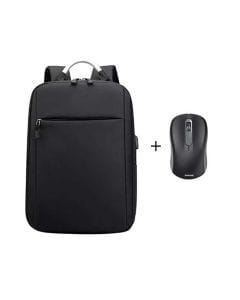 Hama Urban Backpack & AMW-200 Wireless Mouse Bundle 15.6" Laptop Compartment, Ergonomic Travel Design | Black - PCACC-AMW200