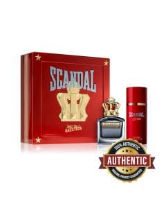 Jean Paul Gaultier Scandal Pour Homme Gift Set – 100ML EDT + 75ML Shower Gel Woody Amber Men’s Fragrance | 8435415052351