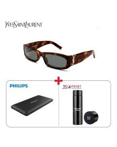 Saint Laurent SL M153/F Sunglasses + Philips 10000mAh Power Bank + Jumbo Print Digital Temp Flask (603001000013129 + 301021000000010 + 603001000006910)