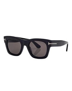 Tom Ford Emma-02 FT1314 Sunglasses – Oversized Butterfly Frame, Acetate Designer Eyewear, UV Protection Lenses | Black/Grey - 889214626141