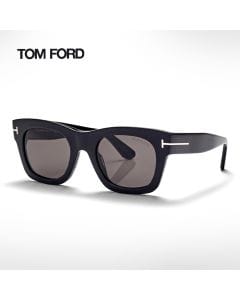Tom Ford Emma-02 FT1314 Sunglasses - Oversized Butterfly Frame, Acetate Designer Eyewear, UV Protection Lenses | Black/Grey - 889214626141