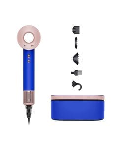 Dyson Supersonic Hair Dryer Q4 Gift Edition, Intelligent Heat Control, Dyson V9 Motor, Flyaway Attachment & Diffuser | Blue/Blush - HD07