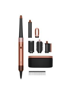 Dyson Airwrap Multi-Styler & Dryer for Straight+Wavy Hair, Intelligent Heat Control, Fast Dryer & Styling Attachments | Amber Silk/Pink Champagne - 123698-01