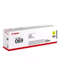 Canon 069 Laser Toner Cartridge, Genuine Yellow Toner, Standard Yield 1900 Pages, High-Quality Color Printing & Canon i-SENSYS Compatibility | Yellow - 4549292196689