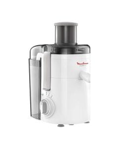 Moulinex Frutelia + Juice Extractor 350W, 950ml Pulp Container Capacity, 2 Speed + Pulse Function, Locking System - White - JU370127