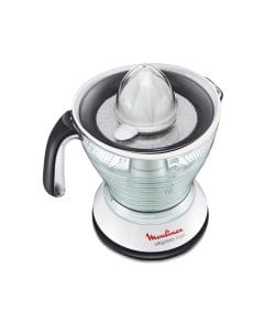 Moulinex Vita Press Daily Juicer 25W, 1L Capacity, Double Rotating Cone, Automatic On-Off, 2 Filters - White - PC302B27