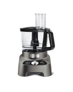 Moulinex DoubleForce Multifunction Food Processor 1000W, 3L Bowl Capacity With Lid, 2L Blender Capacity, 8 Attachments - Silver - FP825E27
