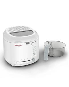 Moulinex Uno Deep Fryer 1.8L, Powerful 1470W Heating Performance, Large Viewing Window For Easy Monitoring, Up to 1kg Food Capacity - White - AF203127