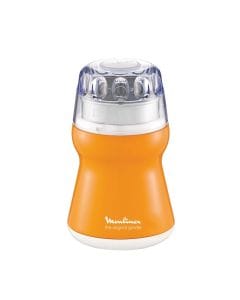Moulinex Coffee Grinder 180W, Capacity 50g, 1-2-3 System, Transparent Lid, Easy Bowl Locking For Maximum Security, Easy To Use - Orange - AR110O27