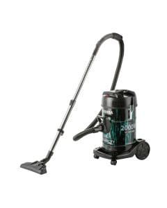 Toshiba Drum Type Vacuum Cleaner 2000W 21L, Powerful Motor Suction, Big Dust Capacity, Ergonomic Design Handle - Black/Aqua - VC-DR200ABF