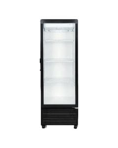 TCL Single Door Showcase Refrigerator 280L, 3 Racks, LED Display, Mechanical Controls, Low Noise Design, Fruit And Vegetable Crisper - Black - F280SCB