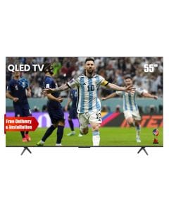 TCL 4K Smart QLED TV 55 Inch, Hands-free Voice Control, HDR 10+, 93% DCI-P3 Ultra-high Color Gamut, Dolby Vision Atoms - Black - 55P8K