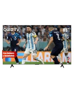 TCL 4K Smart QLED TV 85 Inch, High Dynamic Range, HVA Panel, HDR10+, Slim And Uni-body, AiPQ Processor, Dolby Vision Atmos - Black - 85P7K