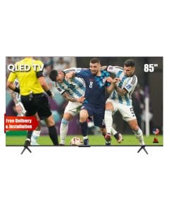 TCL 4K Smart QLED TV 85 Inch, AiPQ Pro Processor, 144Hz Native Refresh Rate, ONKYO 2.1 Hi-Fi System, HVA Panel, Slim And Uni-body - Black - 85P8K