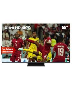 TCL 55 Inch Ultra HD 4K Quad-Mini LED Smart TV, HDR 1300 Nits Peak Brightness, 144Hz Refresh Rate With VRR Support, 64-bit Quad Core Processor - Black - 55C755